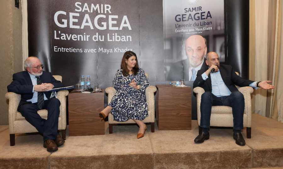 مايا خضرا توقّع كتابها "Samir Geagea: L’avenir du Liban"