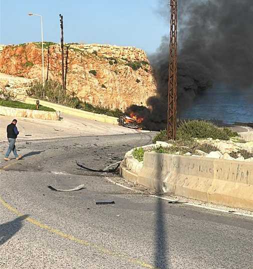 ميدان الجنوب ساخن.. مسيّرة إسرائيلية تقصف سيارة على طريق الناقورة