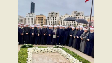 المفتي دريان زارضريح الرئيس الشهيد رفيق الحريري واستذكر مسيرته مع الرئيس الحريري: ممارساته الوطنية والسياسية تجاوزت الخنادق المذهبية والكهوف الطائفية