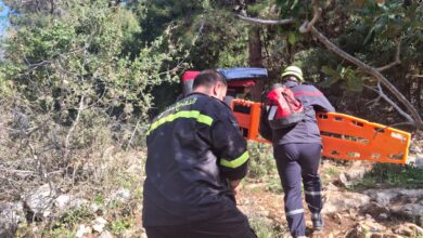 بالصور- سقطت في وادي غزير.. وهكذا تم انقاذها