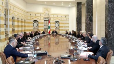 مجلس الوزراء اقر مشروع قانون استقلالية القضاء ووافق على توصية المجلس الأعلى للدفاع بتحذير"حماس" ومنح متضرري العدوان الاسرائيلي بعض الإعفاءات من الضرائب