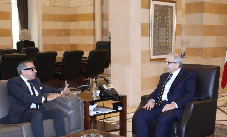 السفير المصري إلتقى سلام.. وإعداد لعقد اجتماع بين البلدين